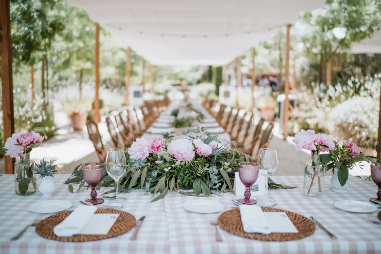 Montaje de carpas beduinas para casamiento